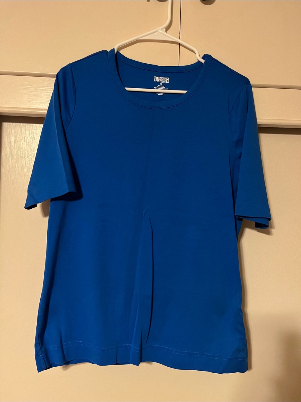 Duluth Trading Co Women’s Short Sleeve Crewneck Top in Royal Blue